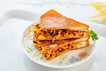 ナポリタンのホットサンド