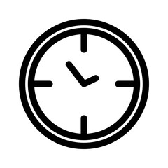 Fototapeta premium clock icon or logo isolated sign symbol vector illustration - high quality black style vector icons 
