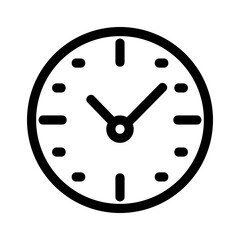 clock icon or logo isolated sign symbol vector illustration - high quality black style vector icons
