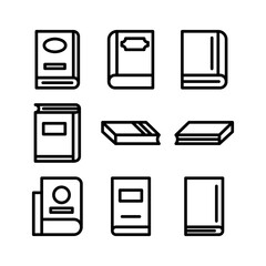 closed book icon or logo isolated sign symbol vector illustration - high quality black style vector icons

