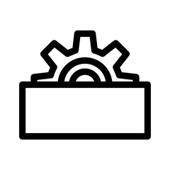 cogs icon or logo isolated sign symbol vector illustration - high quality black style vector icons
