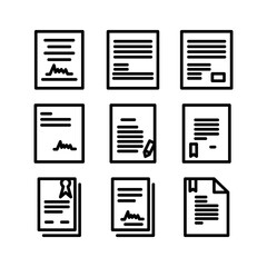 contract icon or logo isolated sign symbol vector illustration - high quality black style vector icons
