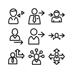 decision icon or logo isolated sign symbol vector illustration - high quality black style vector icons
