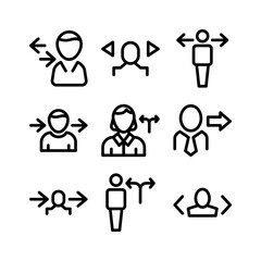 decision icon or logo isolated sign symbol vector illustration - high quality black style vector icons
