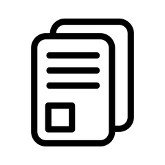 documents icon or logo isolated sign symbol vector illustration - high quality black style vector icons
