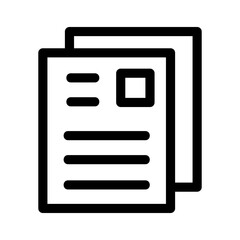 documents icon or logo isolated sign symbol vector illustration - high quality black style vector icons
