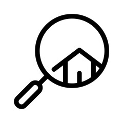 home search icon or logo isolated sign symbol vector illustration - high quality black style vector icons
