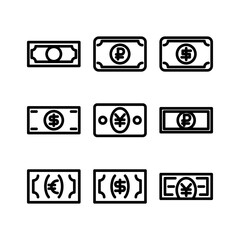 money icon or logo isolated sign symbol vector illustration - high quality black style vector icons
