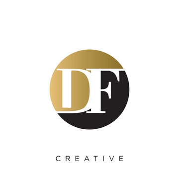 df logo design vector luxury premium icon	