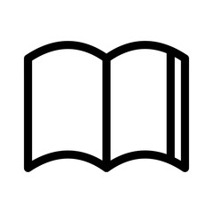 open book icon or logo isolated sign symbol vector illustration - high quality black style vector icons
