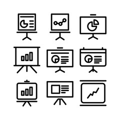 presentation icon or logo isolated sign symbol vector illustration - high quality black style vector icons
