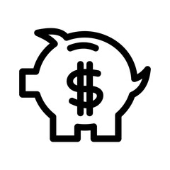 savings icon or logo isolated sign symbol vector illustration - high quality black style vector icons
