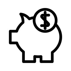 Fototapeta premium savings icon or logo isolated sign symbol vector illustration - high quality black style vector icons 