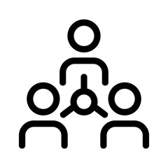 teamwork icon or logo isolated sign symbol vector illustration - high quality black style vector icons
