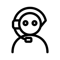 telemarketing icon or logo isolated sign symbol vector illustration - high quality black style vector icons
