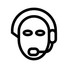 telemarketing icon or logo isolated sign symbol vector illustration - high quality black style vector icons
