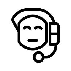 telemarketing icon or logo isolated sign symbol vector illustration - high quality black style vector icons
