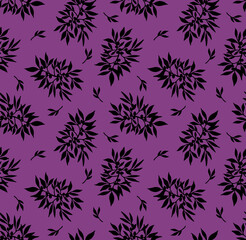 Seamless flowers pattern, floral print.