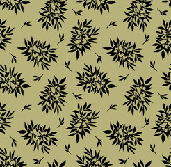 Seamless flowers pattern, floral print.