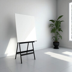 Sign Mockup, Easel Stand with Canvas, Canvas on Easel Stand, Easel Mockup, Canvas on Easel Stand, Easel with Canvas