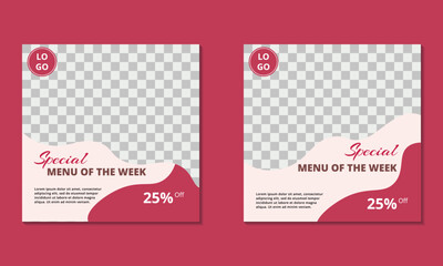  socia media post template with paper cut design fit for or perfect for promote your product, service, company etc