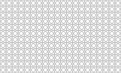Grey circle shape seamless pattern looks like a flower background. Vector Abstract.