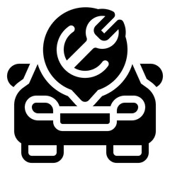 Car Support Glyph Icon