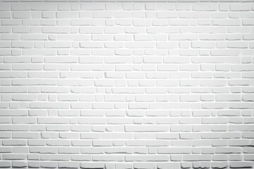 Abstract white brick wall texture background. Generative AI