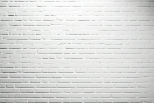Abstract white brick wall texture background. Generative AI