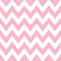 Pink zigzag seamless pattern. Chevron fabric texture. Abstract zig zag background. Repeating vector wallpaper.