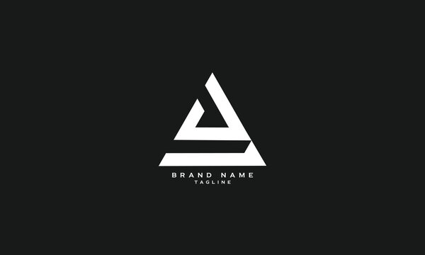 DAL, LAD, LDA, AD, DA, Abstract initial monogram letter alphabet logo design