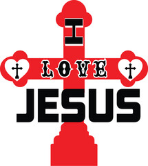 i love jesus -t shirt design