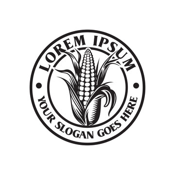 corn logo , farm logo vector