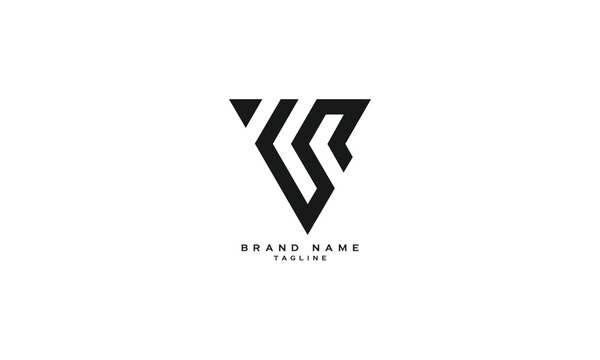YCR, PCR, CYR, Abstract initial monogram letter alphabet logo design