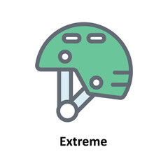 Extreme Vector Fill Outline Icons. Simple stock illustration stock