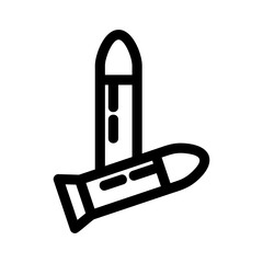 ammo icon or logo isolated sign symbol vector illustration - high-quality black style vector icons
