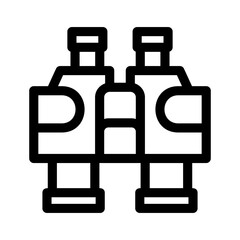 binoculars icon or logo isolated sign symbol vector illustration - high-quality black style vector icons
