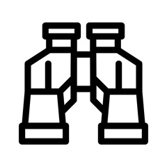 binoculars icon or logo isolated sign symbol vector illustration - high-quality black style vector icons
