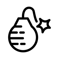 bomb icon or logo isolated sign symbol vector illustration - high quality black style vector icons

