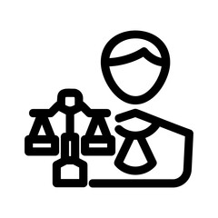 business law icon or logo isolated sign symbol vector illustration - high quality black style vector icons
