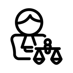 business law icon or logo isolated sign symbol vector illustration - high quality black style vector icons
