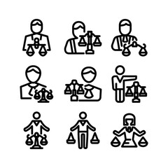 business law icon or logo isolated sign symbol vector illustration - high quality black style vector icons
