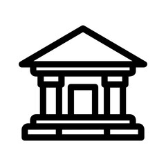 court icon or logo isolated sign symbol vector illustration - high quality black style vector icons
