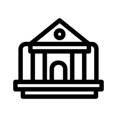 court icon or logo isolated sign symbol vector illustration - high quality black style vector icons
