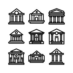 court icon or logo isolated sign symbol vector illustration - high quality black style vector icons
