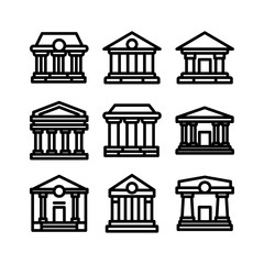 court icon or logo isolated sign symbol vector illustration - high quality black style vector icons
