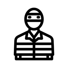 criminal icon or logo isolated sign symbol vector illustration - high-quality black style vector icons
