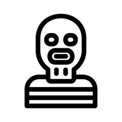 criminal icon or logo isolated sign symbol vector illustration - high-quality black style vector icons
