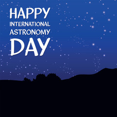 international astronomy day . Design suitable for greeting card poster and banner