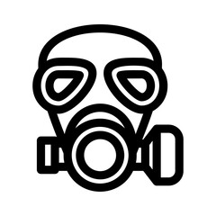 gas mask icon or logo isolated sign symbol vector illustration - high quality black style vector icons
